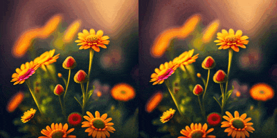turn sunflower image into video